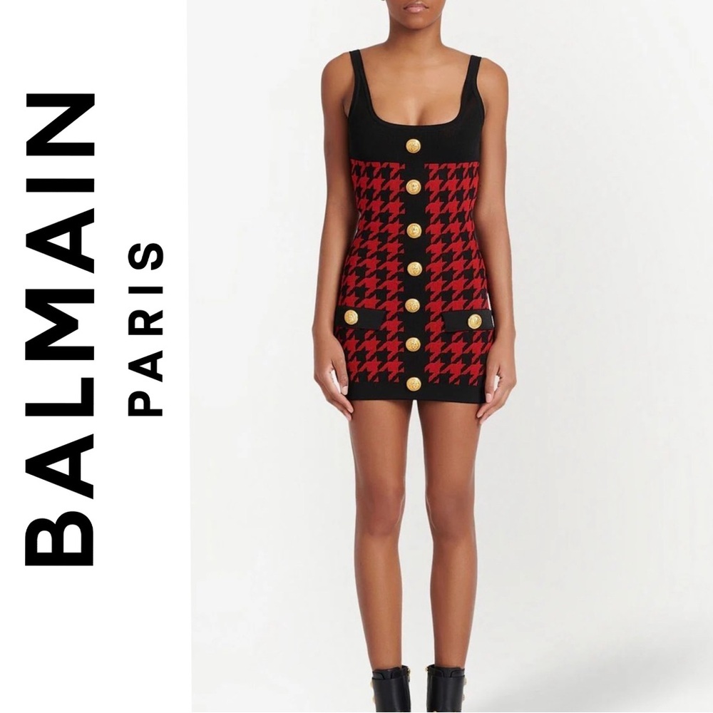 NEW Balmain Fitted Dress